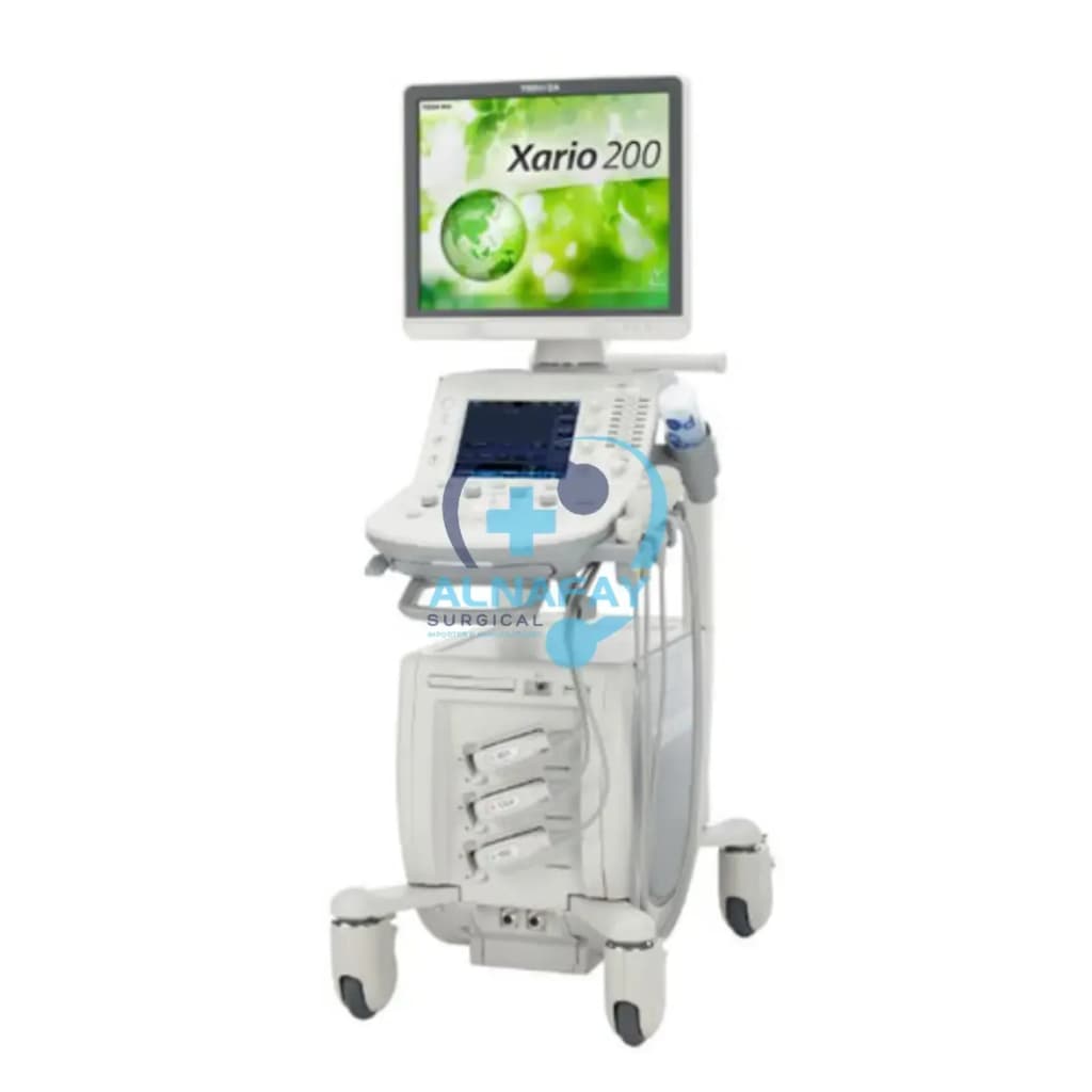 Ultrasound machine by Toshiba, available to quote for hospitals and clinics.