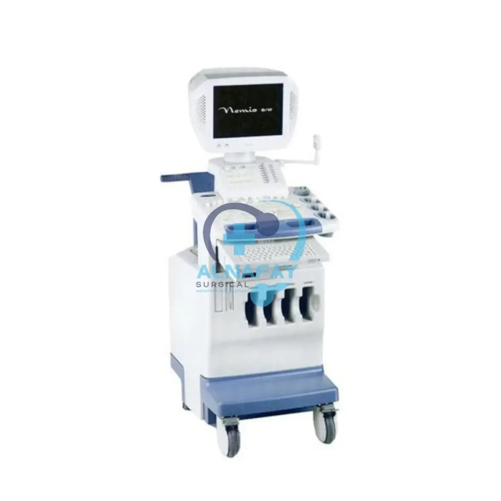 Ultrasound machine by Toshiba, available to quote for hospitals and clinics.