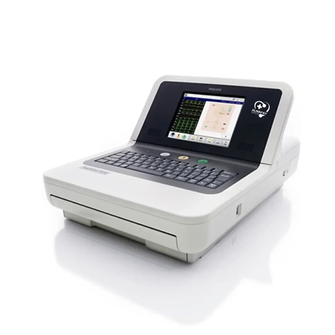 ECG machine for emergency rooms, ICUs and theatres. Ask us for a quotation.