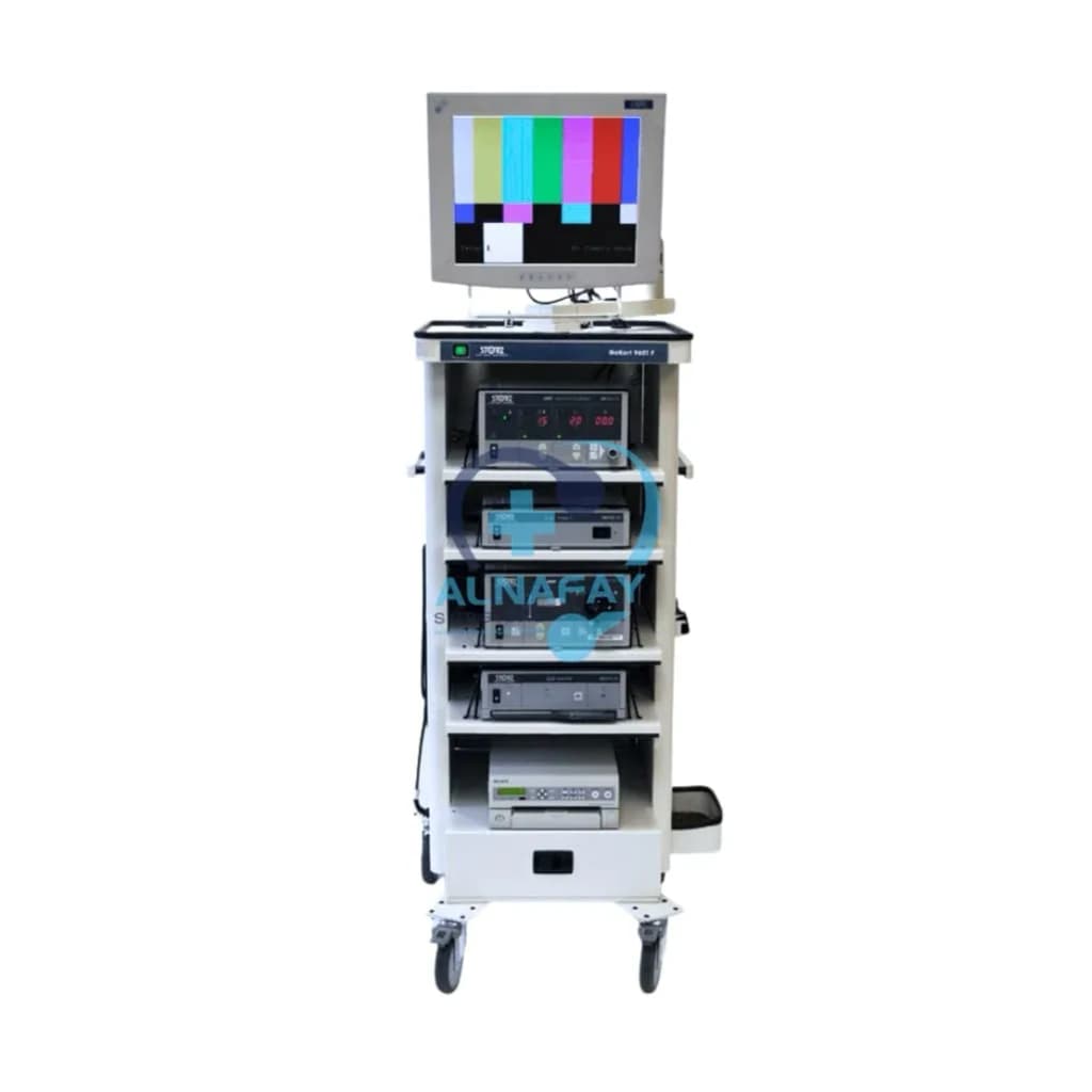 Laparoscopy tower by Karl Storz, available to quote for hospitals and clinics.