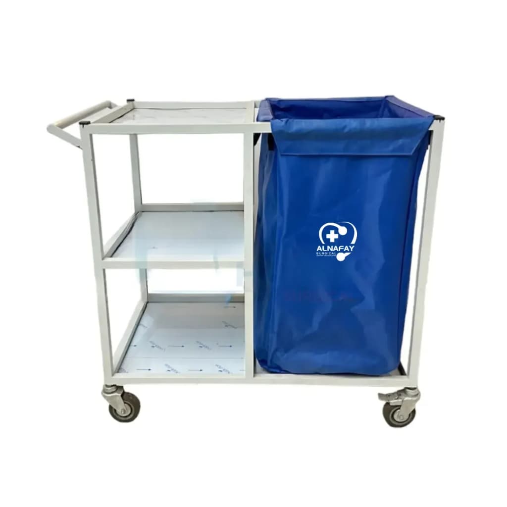 Linen trolley, available to quote for hospitals and clinics.